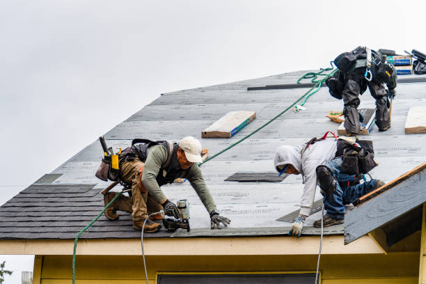 Professional Roofing technician working in Danville, OH